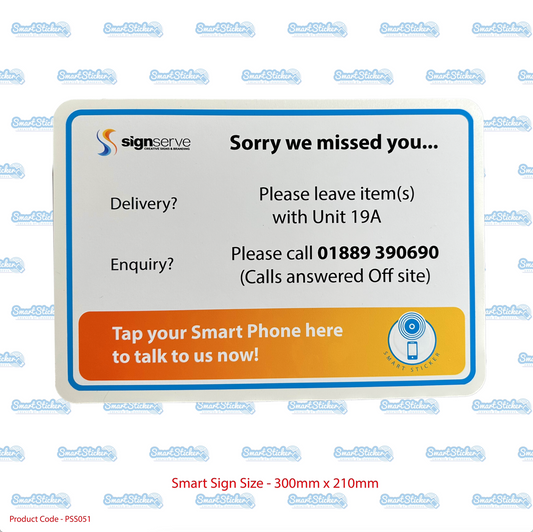 Customised "Sorry we missed you" Smart Sign