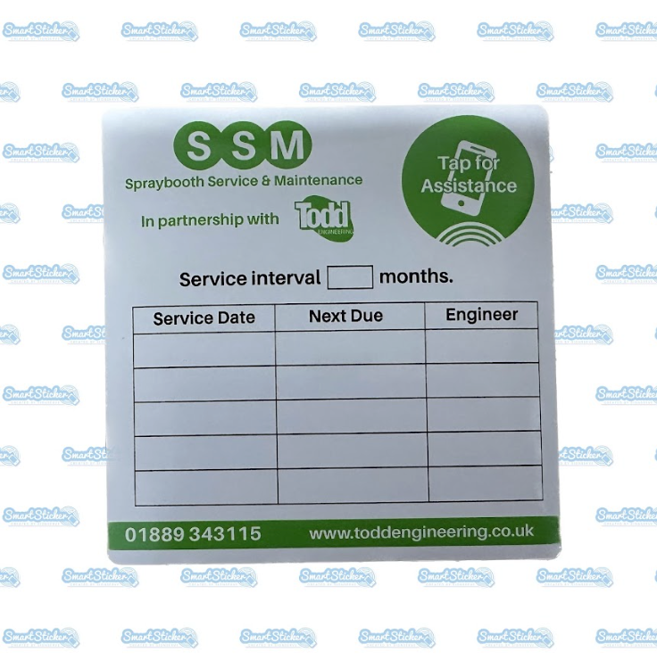 Customised Smart Service Sticker