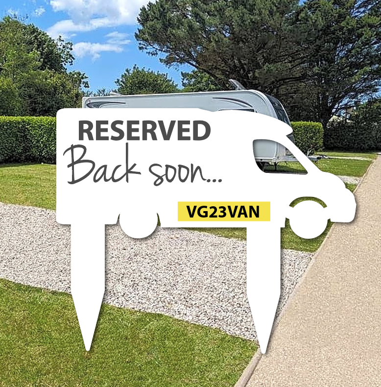 Reserved Sign for Motorhome Camper Caravan